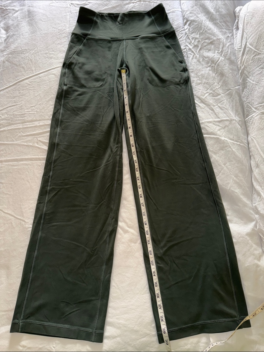 Lululemon Wide-Leg Green Pants